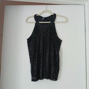 Sequin Halter Top